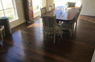 Wood Floor in Dining Room