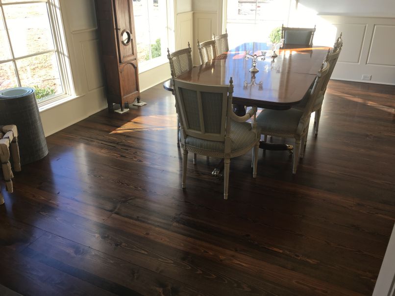 Wood Floor in Dining Room