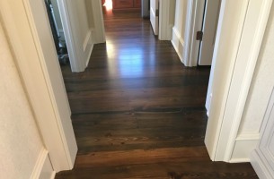Hallway of Hardwood flooring