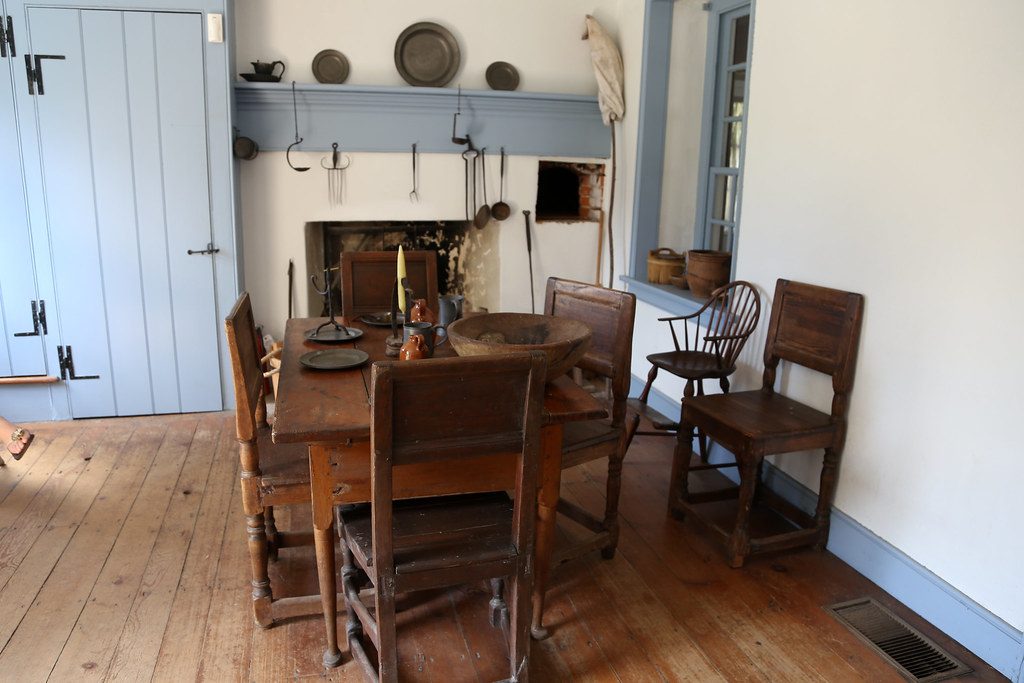 Wood floor in colonial home