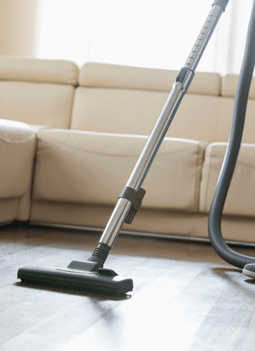 Vacuum on wood floor