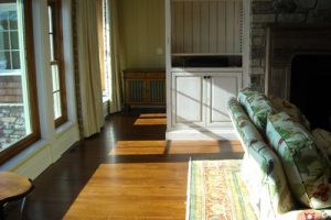 Hardwood floor in living room