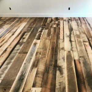 Reclaimed Barn Wood Installed by Auten Wideplank Flooring