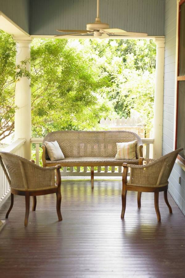 Hardwood Flooring on Porch