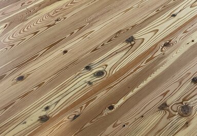 Longleaf Heart Pine with Natural White Stain