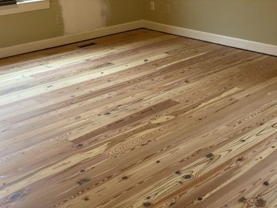 Longleaf Heart Pine in Room